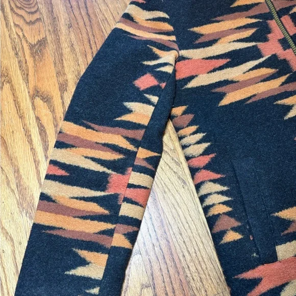 Pendleton South Western Wool Blend Full Zip Funnel Neck Winter Jacket Coat M - Picture 8 of 15